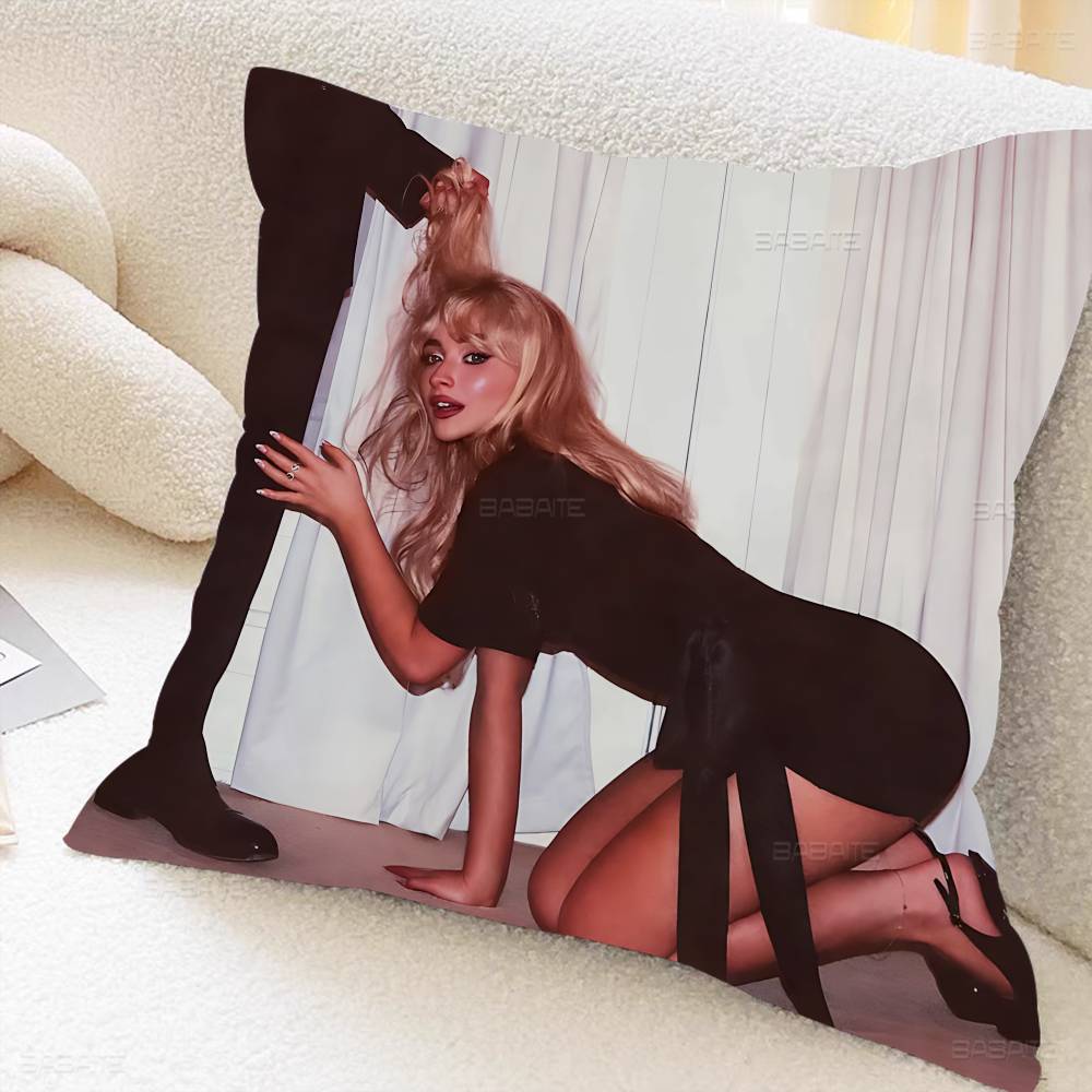 Sing Sabrina Carpenter Album Cushion Cover Pillow Cover Decor Pillowcase Printed Cushion Case for Couch