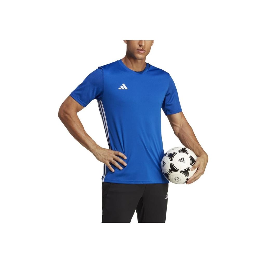 Adidas Striped Color Block Crew Neck Short Sleeve T-Shirt Men Tops Dark-Blue H44528