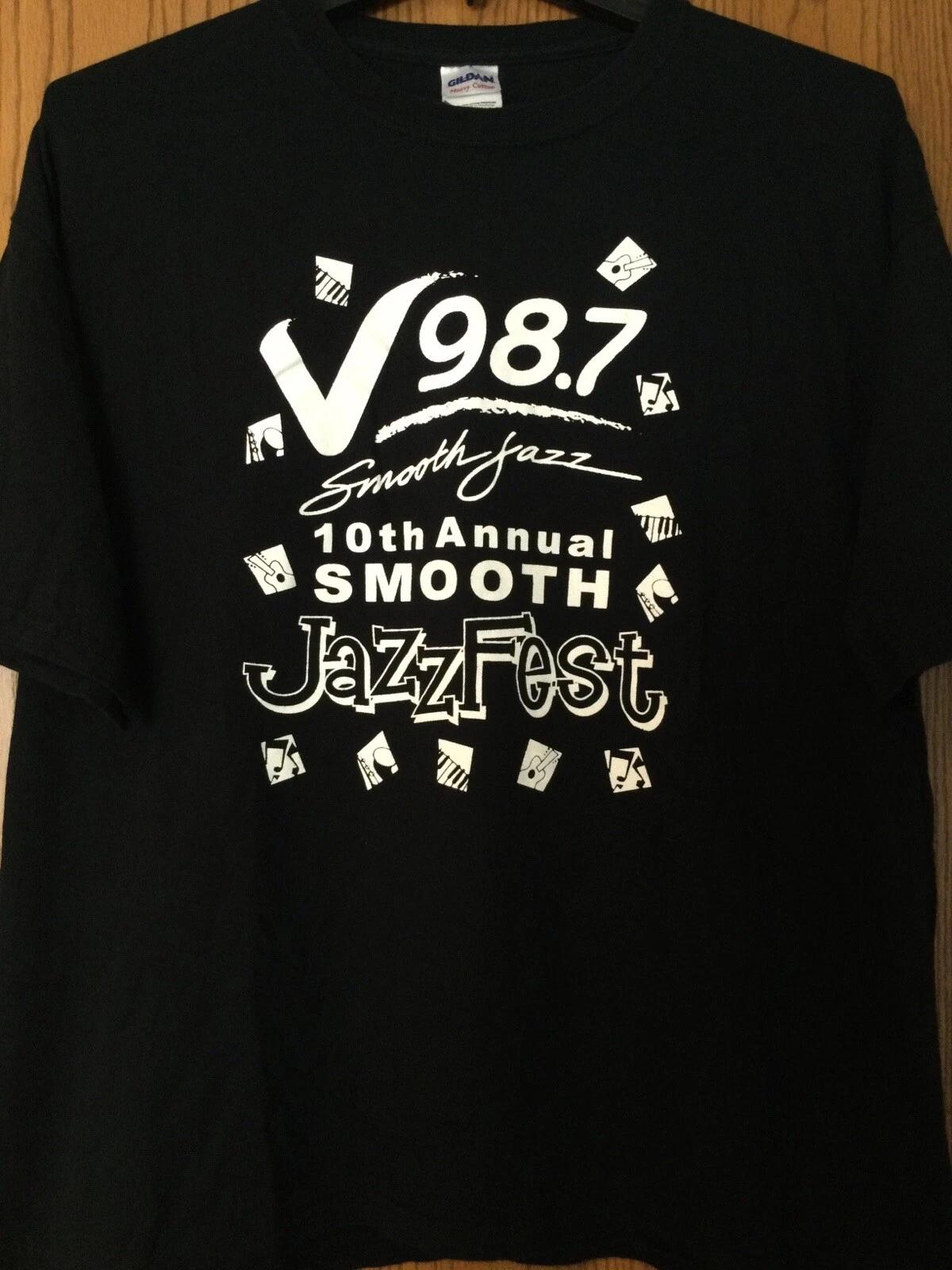 

V 98.7 Smooth Jazz (Detroit Radio) - 2008 Jazz Festival - Black Shirt - XL M