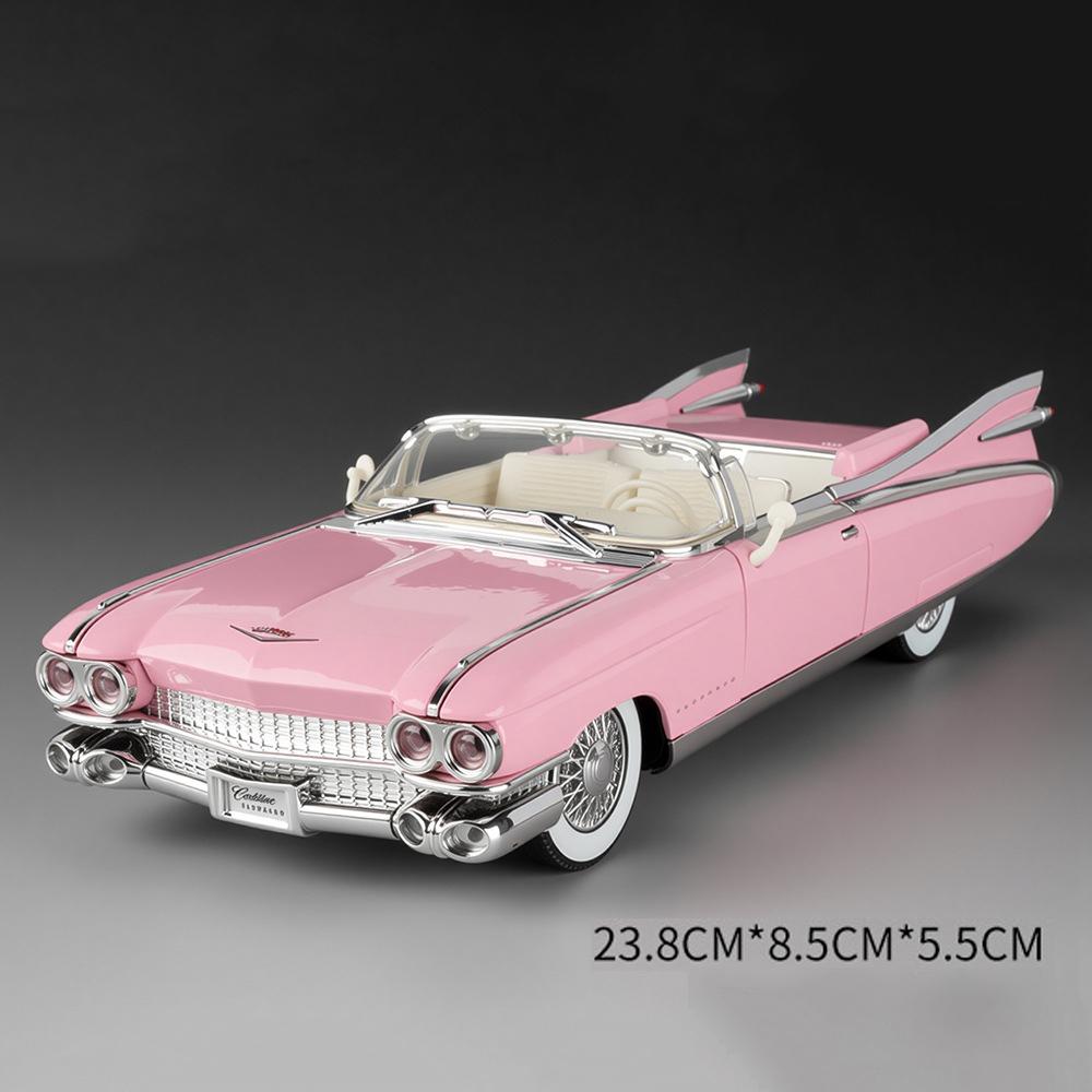 1:24 Scale Eldorado Biarritz 911 Sports Car Model Toy Metal Diecast Sound Light Shock Absorption Models Home Decoration Gifts
