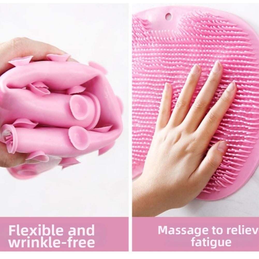 Foot Scrubber Mat Back Scrubber Shower Scrubber Wall Mount With Suction