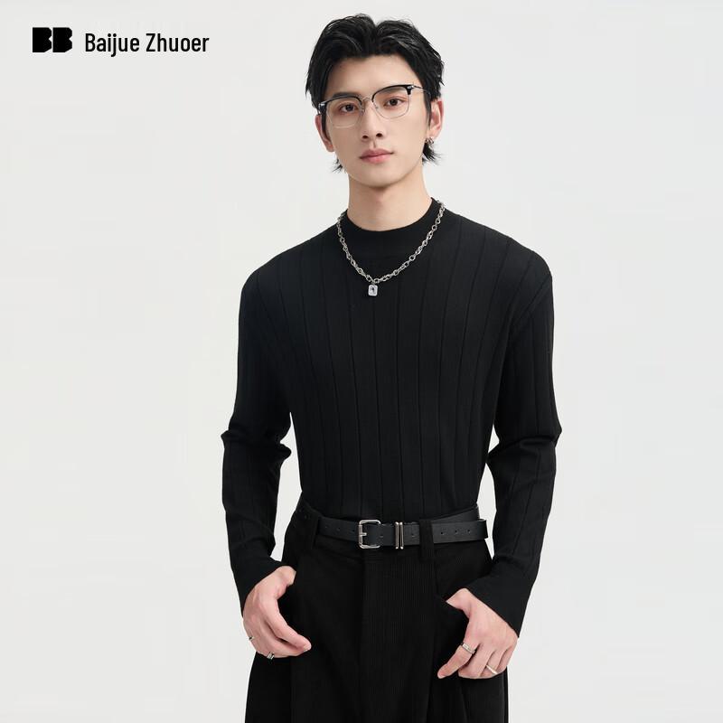 

Мужской пуловер с круглым вырезом из кашемировой смеси L