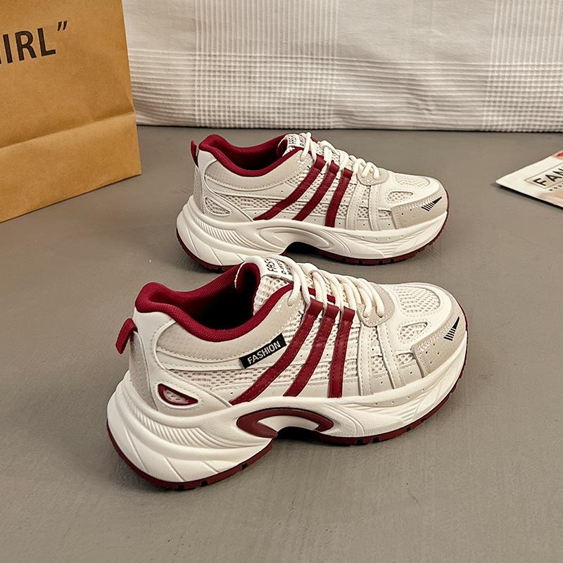 2025 spring new sports shoes women's retro trend platform fashion casual dad shoes women's QZH-2111