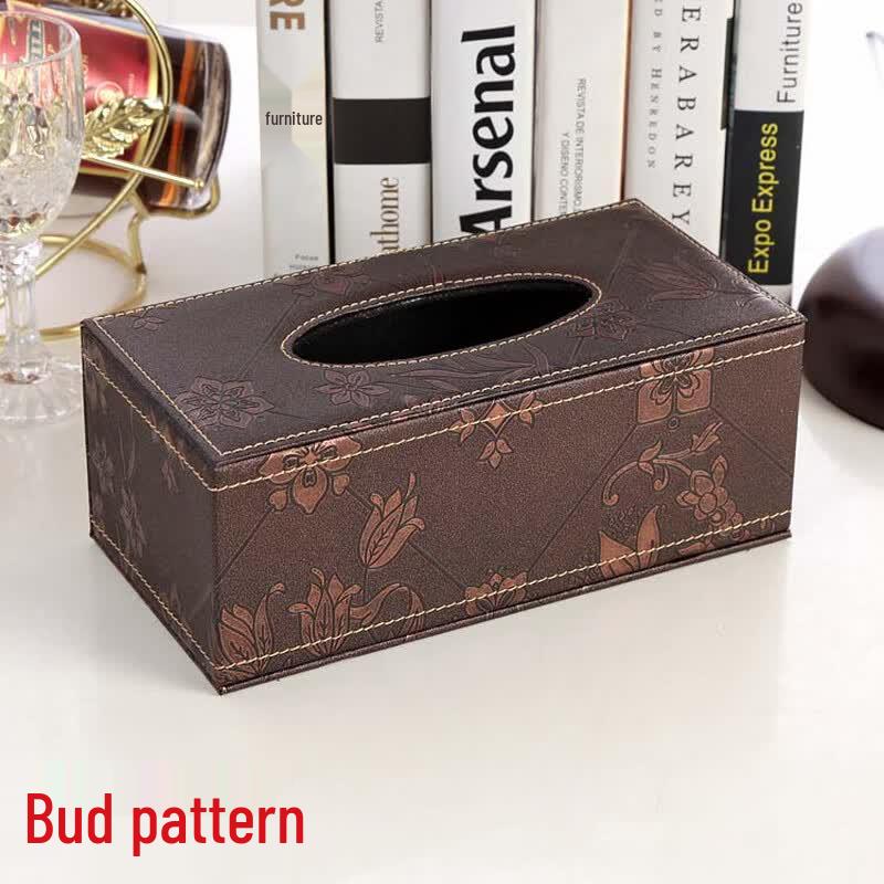 Jikemi European Style Leather PU Tissue Box