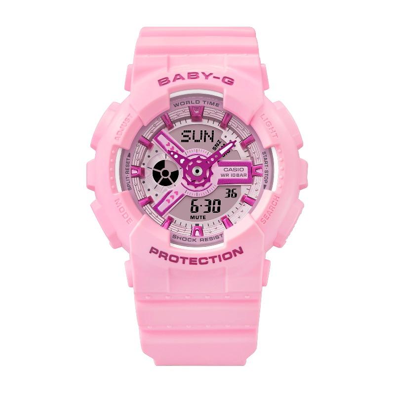 Casio Baby-G Women's Resin 100M Water Resistant Analog Shock Resistant Quartz Watch BA-110YK-4A