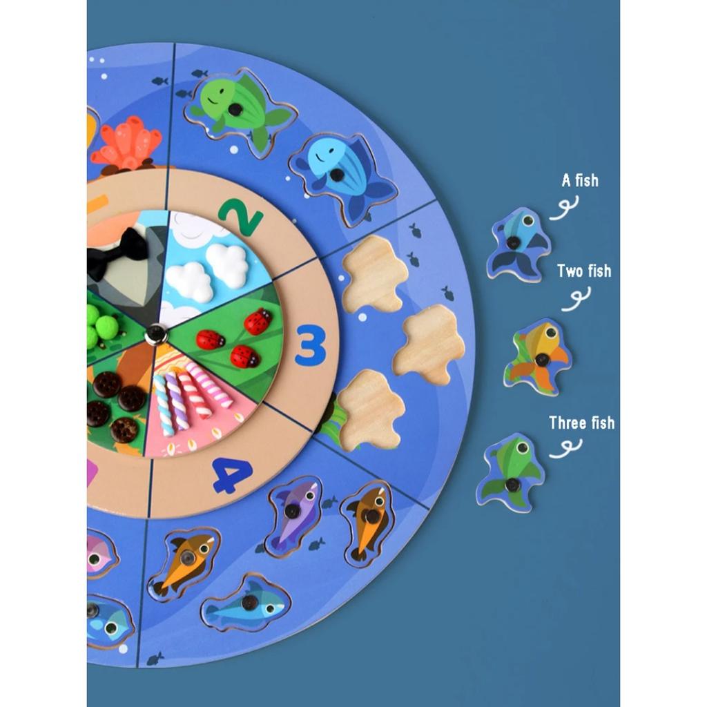 Toddler Magnetic Fishing Game Montessori Parish Toy Number Cognition Fine Motor Training Sensory Toy Baby Education Creative Toy