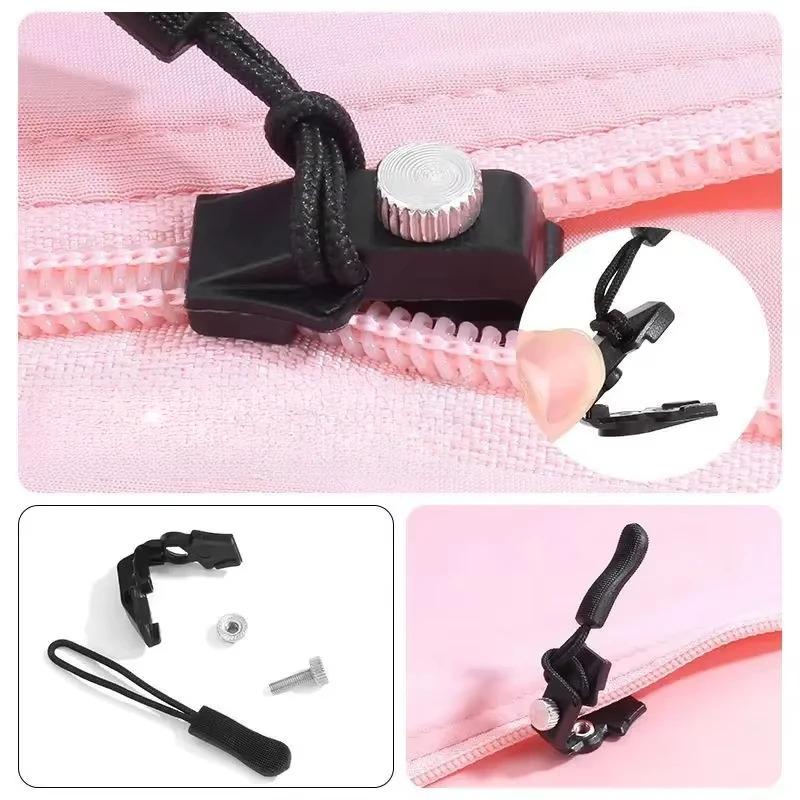 9 Stück / Universelles Reißverschluss-Reparaturset, abnehmbarer Reißverschlusskopf-Ersatzschieber-Ziehergriff für Jacken, Taschen, Mäntel und Gepäck