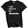 Ich habe Leute in Nizza Frankreich Skyline T-Shirt