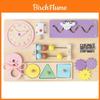 Wooden Busy Board For Babies With Locking Toys Montessori Educational Play For Toddler Development