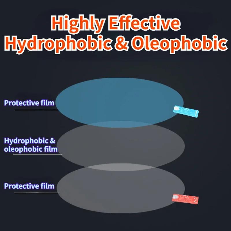 2Pcs Car Rearview Mirror Window Anti Fog Clear Film Anti-Light Car Mirror Protective Film Waterproof Rainproof Car Sticker