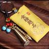 Brass Wenchang Pagoda Graduation Keychain with Dragon Boat Festival Charm