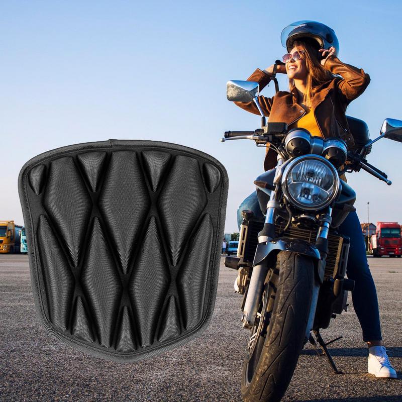 Motorcycle Seat Cushion Pad Comfortable Motorbike Pad Shock Absorption 3D Soft Cover Comfort For Adults Women Men Long Rides