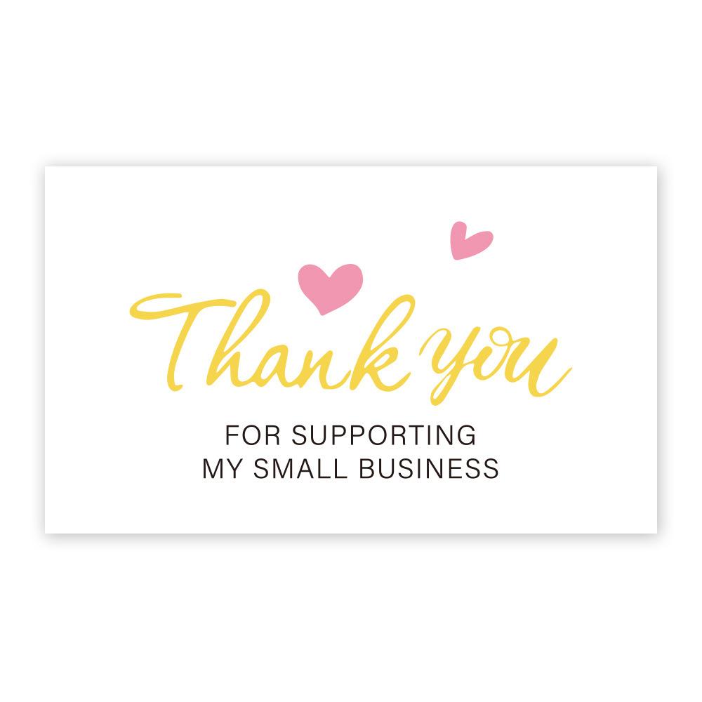 30Pcs/Pack Thank You Card Party Gift Shopping Purchase Thanks Greeting Cards Appreciation Card For Sellers