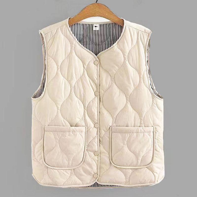 

Женский жилет 2024 Новое поступление Осень и Зима Новый Поступление Утепленный жилет на флисовой подкладке Теплый жилет Жилет Высококачественная облегающая ткань Milky White 2XL [Recommendation 80-55.00kg]]