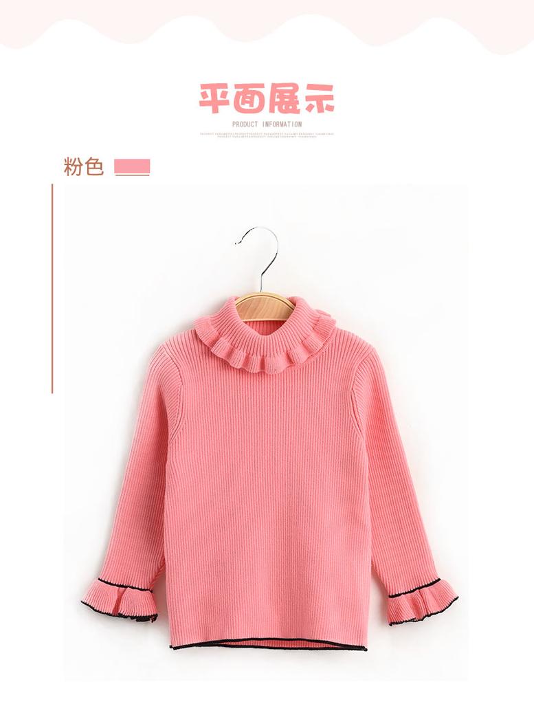 Girls' Sweaters Baby Girls' Sweaters Winter New Round Neck Pullover Sweaters Children's Sweaters