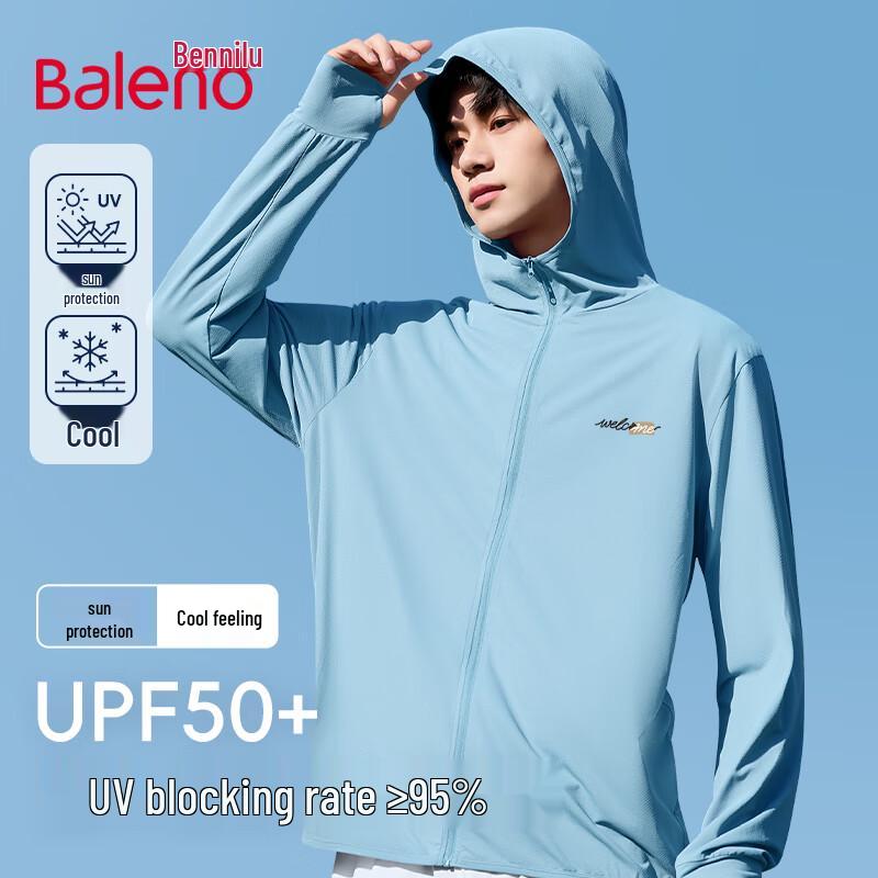 Baleno Men s Ice Silk UPF50+ Sun Protection Hooded Jacket M