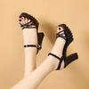Heeled Wedge With Platform Waterproof Women's Sandals Luxury Summer 2025 Trending Comfortable Vip Original Offers Ladies Shoes