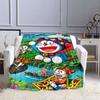 This 3D Printed Doraemon Cartoon Blanket Is a Warm and Comfortable Flannel Blanket Suitable for Bedrooms, Sofas, Beds, Chairs,