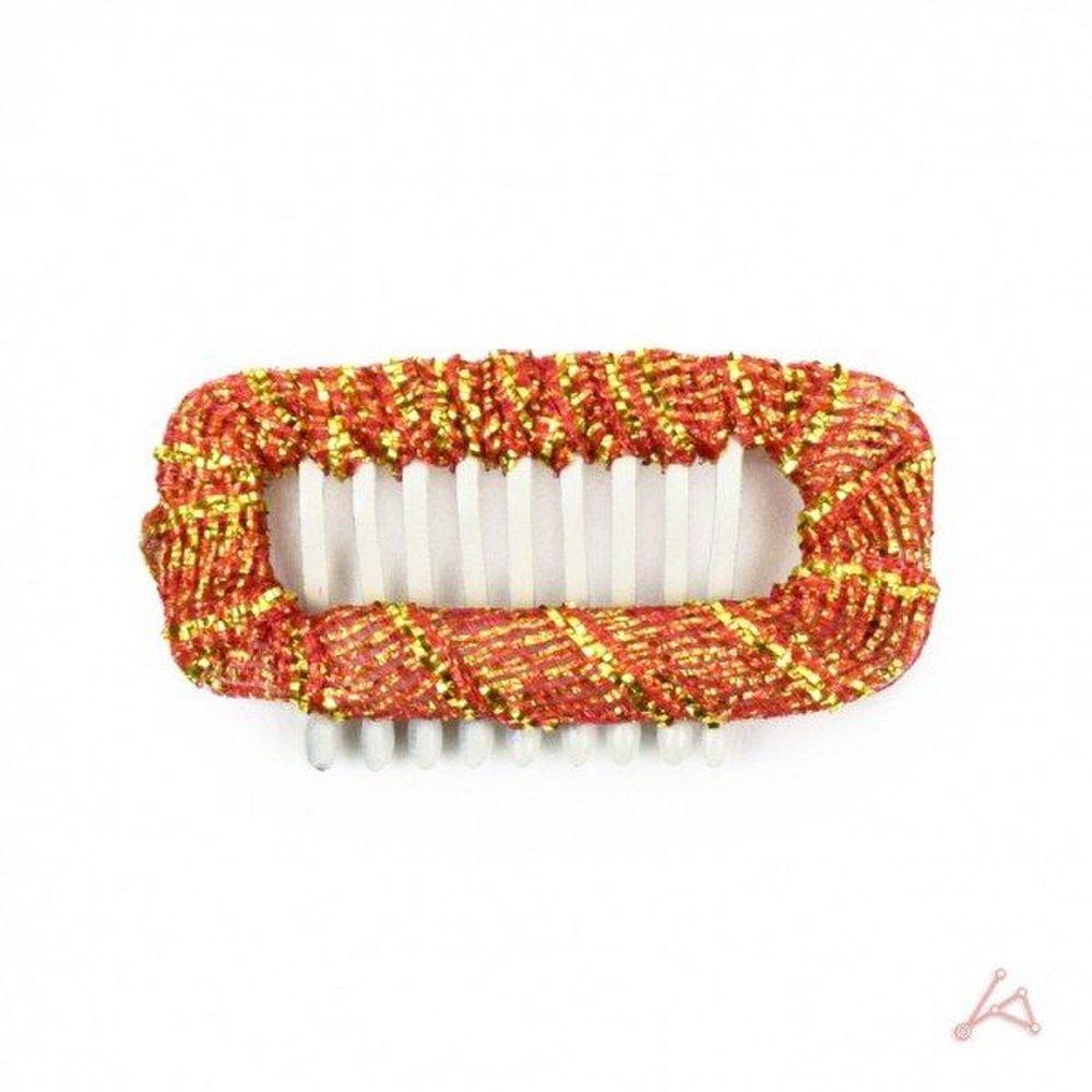 

Мно Заколка для щенячьей шерсти Оранжевая