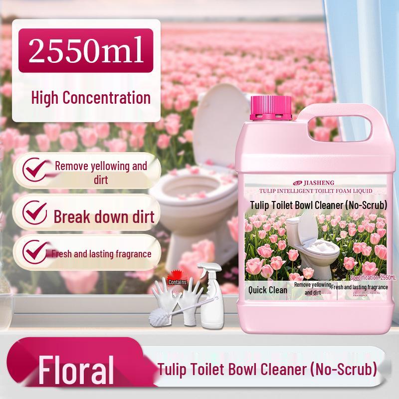 Smart Toilet Cleaner: Strong Stain & Limescale Removal, Fresh Scent, No-Scrub Formula for Home & Public Toilets.
