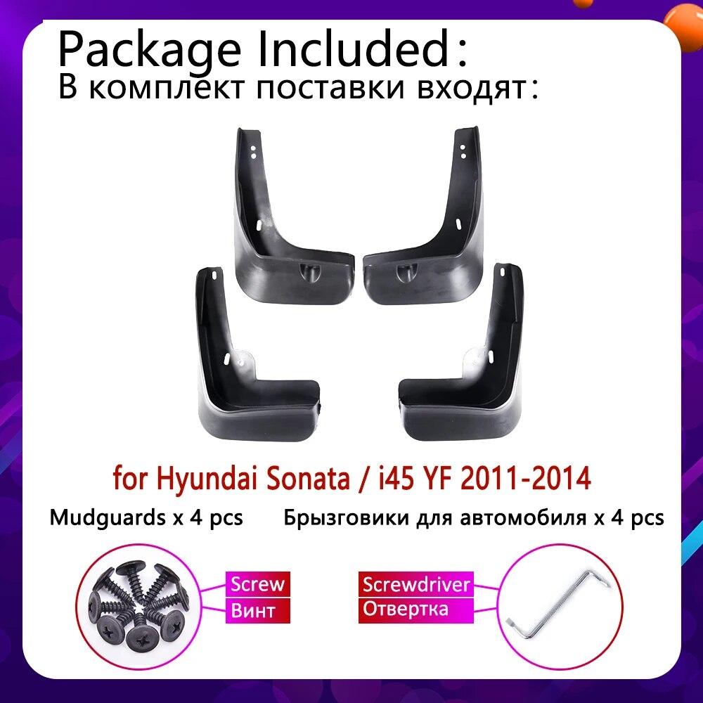 4 PCS for Hyundai Sonata I45 YF 2011 2012 2013 2014 Mudguards Mudflaps Fender Guards Splash Mud Flaps Cladding Car Accessories