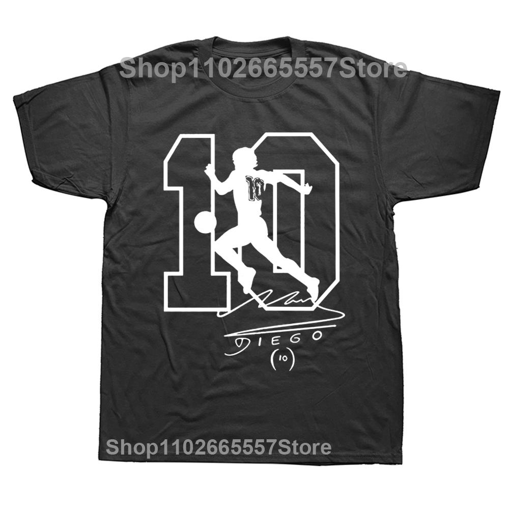Men Diego Armando Maradona El Dies Argentina Pibe Uomo Bimbo Autografo Funny Casual T-Shirt Clothes T Shirt Men'S O-Neck Tee