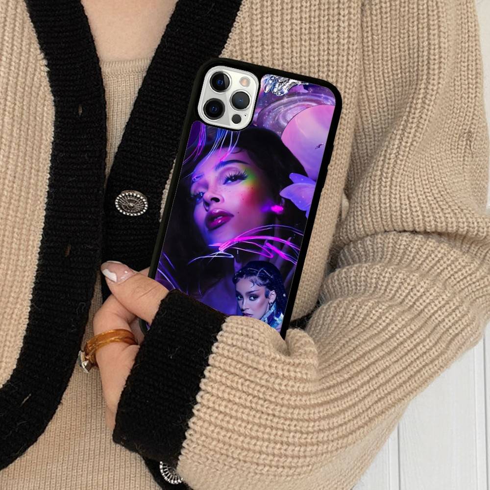 Doja Singer C-Cat Phone Case For IPhone 17 16 Pro Max Air 13 12 Mini 14 15 Plus 11 PC+TPU Back Cover