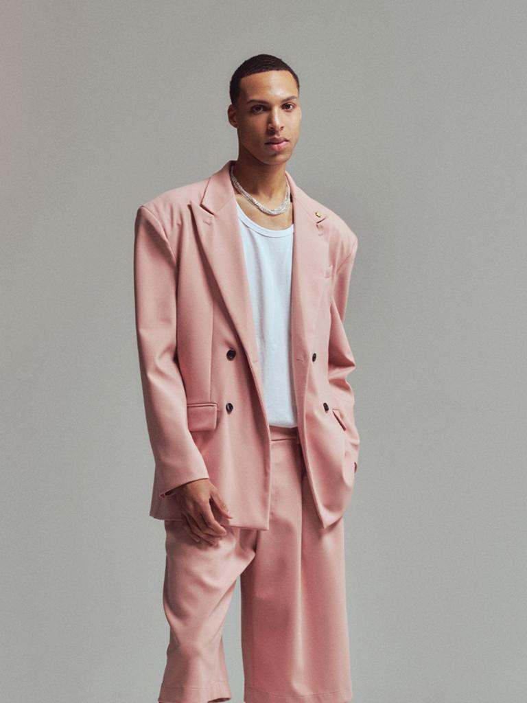 Erer Men Double Jacket P Pink