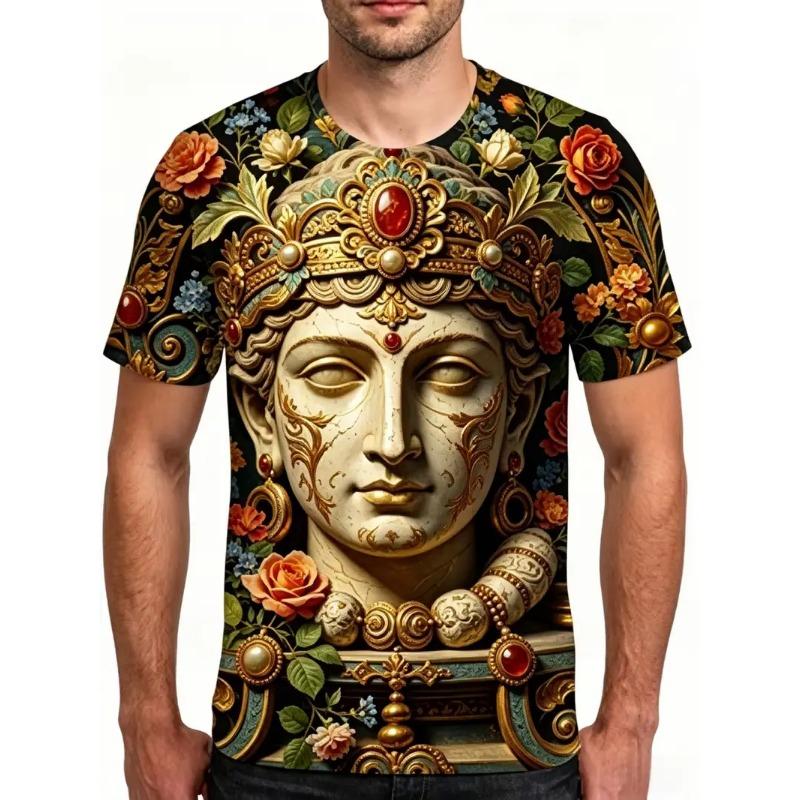 

[Pilsen Selection] Men s fashionable casual short-sleeved breathable T-shirt XL