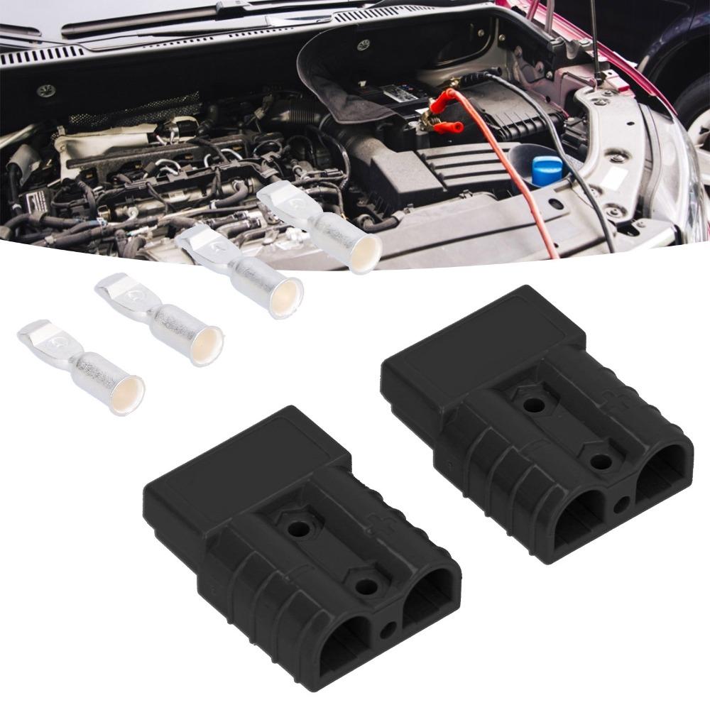 2PCS Multi Color 50A Battery Connector 600V Lightweight Design Wire Harness Plug Quick Disconnection Plug Automotive Battery