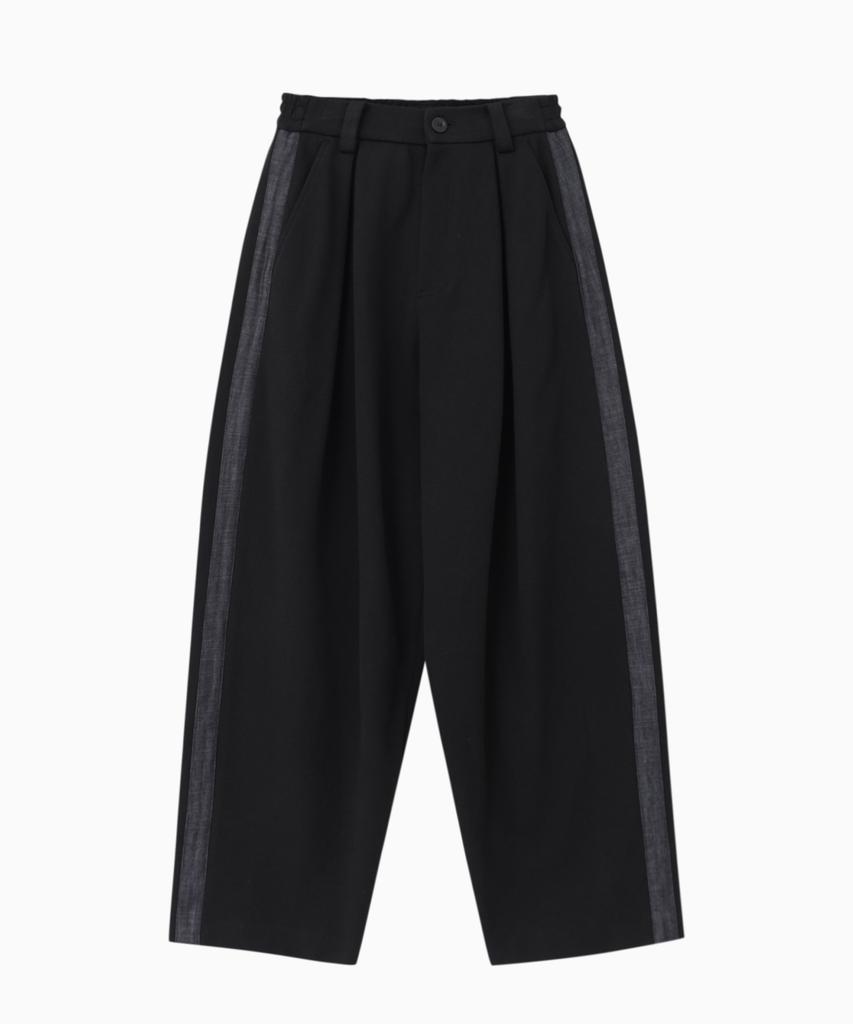 Jenyujeu Wide Elastic Track Pants - Black