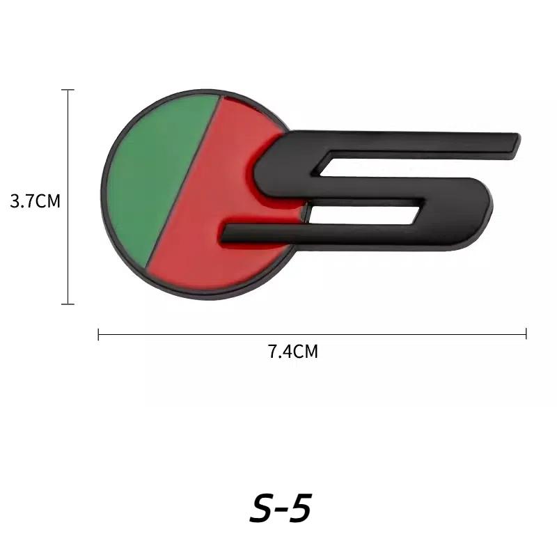 

3D Металлическая S Логотип R Логотип Буквы Автомобиль Задняя Крышка Багажника Эмблема Значок Наклейка Для S R Тип XF X250UK Флаг Аксессуары S-5