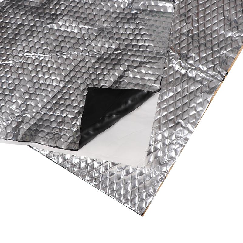 1 Piece Engine Bonnet Firewall Noise Proofing Deadener Anti-Noise Pads 2Mm Aluminum Foil Car Sound Heat Insulation Cotton Mats