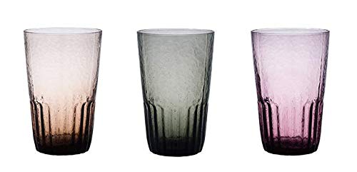 

DEW Tumbler, 420ml, Amber/Gray/Purple, Set of 1 each, Glass Tumbler, Discontinued, Deadstock