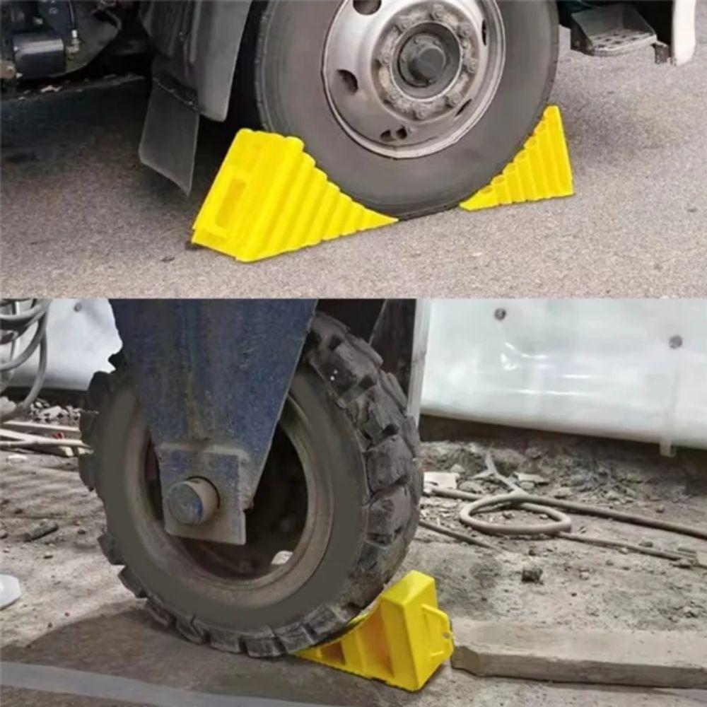 Non Slip Wheel Chocks Heavy Duty Wheel Chock Stopper Block ABS Stop Slider  Cars
