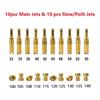 BYSL 10 Pcs Carburetor Main Jet Kit & 10 Pcs Slow/Pilot Jet PWK Keihin CVK PWM KSR Bi-Carburetor, 500293848
