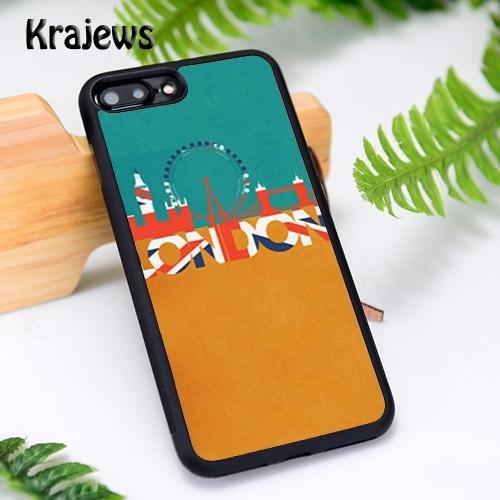 Krajews Telephone Box London Union Jack Phone Cases For iPhone 17 Air 16 15 14 Plus 11 12 13 Pro Max Cover Coque