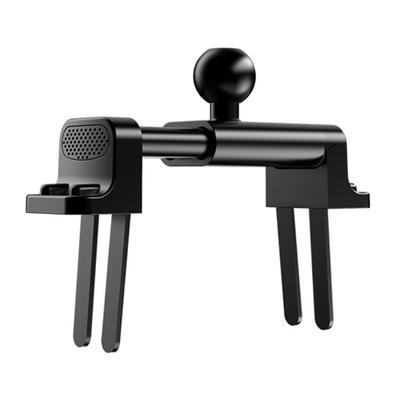 Lüftungshalterung für Handy mit rutschfestem Griff, 360 Grad verstellbarer drehbarer Clip, einfache Installation für runde Autoauslässe 17MM