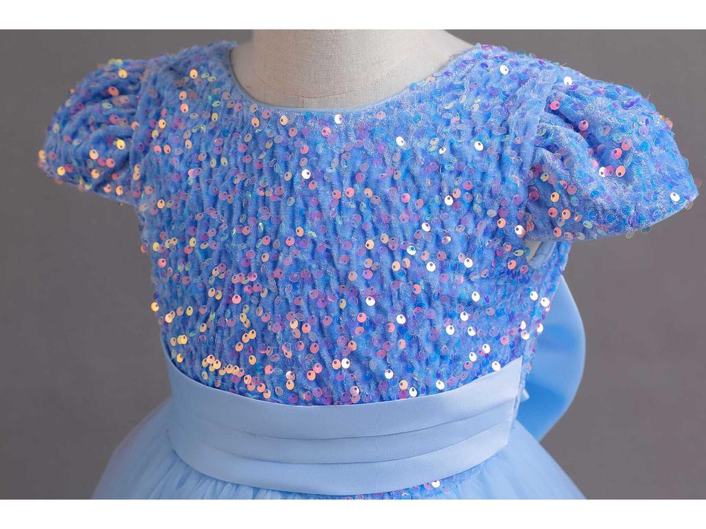 Girls' 2025 Sequin Princess Evening Dress