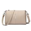 Elegant Women's Shoulder Bag with Unique Texture Design Stylish Soft Leather Handbag with Zipper Pockets Everyday Crossbody Bag