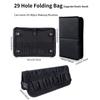 Foldable Cosmetic Brush Storage Bag: 14/40 Holes, Large Capacity, Book-Style for Makeup Artists