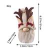 Hong Kong Christmas Craft Decorations Christmas Doll Rudolph Doll Ornaments Knitted Faceless Doll Goblin