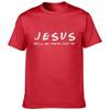 Jesus He'll Be There for You Men's T Shirt Graphic Cotton T-shirt Tops Tee Easter Day Clothes Religious Man Clothing