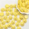 [12pcs Sunflower Pendant in Various Colors] 12pcs Sunflower Resin Pendant, Flat Back Decoration for DIY Crafts, Jewelry Making,