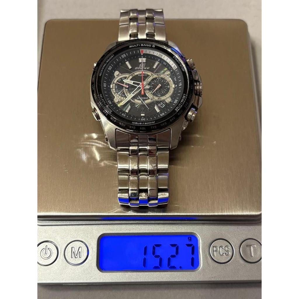 Used CASIO EDIFICE MULTI BAND 6 Wristwatch Radio Solar