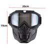 1 Pezzo Moto da Cross a Prova di Esplosione Motocross Cs Gioco di Guerra Paintball Caccia Maschera Tattica Maschera Antivento per Moto
