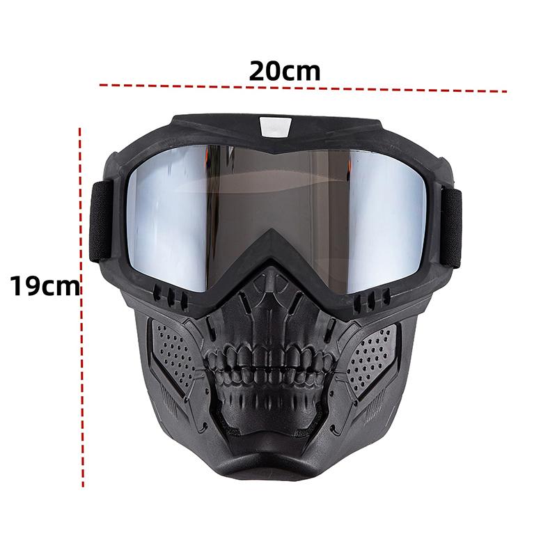 1 Pezzo Moto da Cross a Prova di Esplosione Motocross Cs Gioco di Guerra Paintball Caccia Maschera Tattica Maschera Antivento per Moto