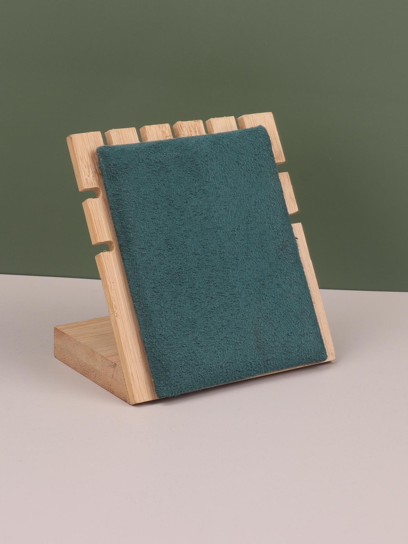 

Бамбуковый стенд для ювелирных изделий, стенд для ожерелий, деревянный мольберт для нескольких ожерелий, витрина, держатель для ожерелий зелёный