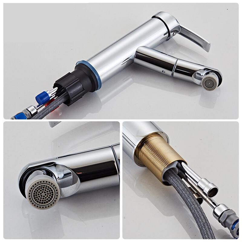 Longdai Pull-Out Single Handle Bathroom Faucet