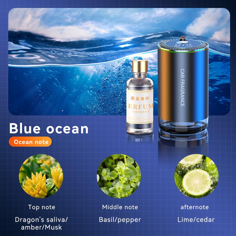 Aluminum Car Perfume Diffuser with Automatic Spray & Star Roof Atmosphere Light
